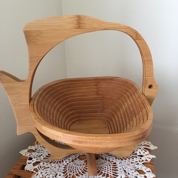 Wooden “Sunfish” Basket/Bowl - Picture 1 of 3